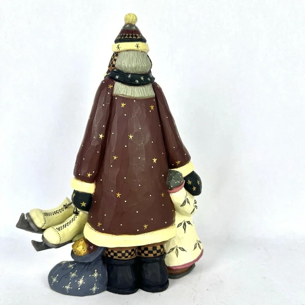 Williraye Studio Let's Skate Santa with Child and Skates WW2419 2002 Coyne's
